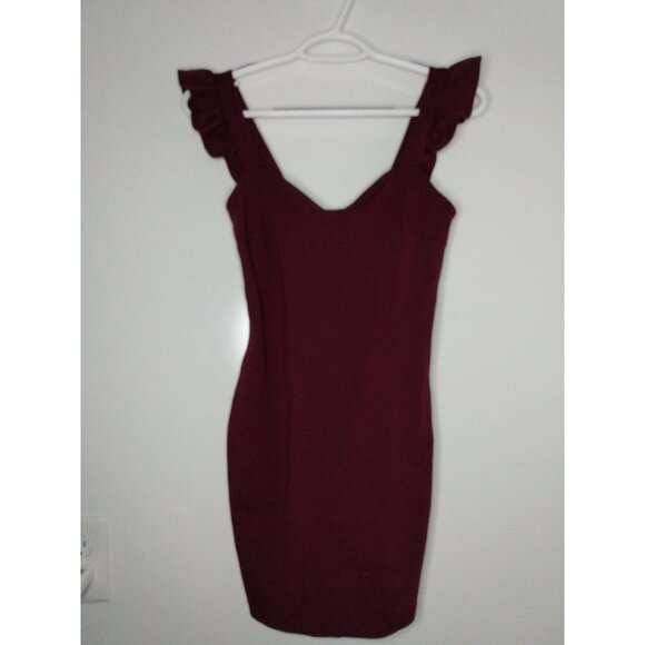 Kimchi Blue Dresses & Skirts - Kimchi Blue Urban Outfitters Juniors Sz S Ruffle Strap Mini Dress Wine NWT